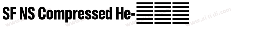 SF NS Compressed He字体转换